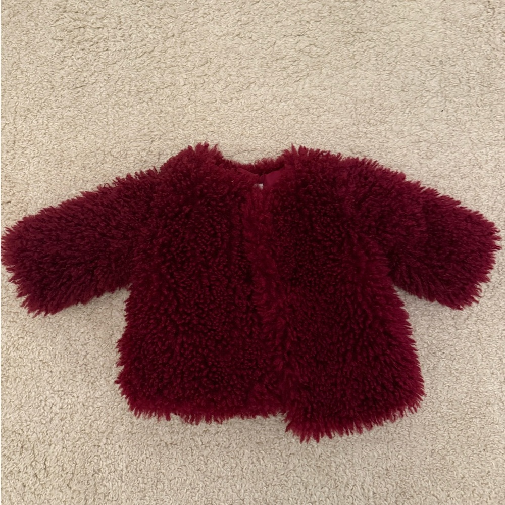 Cozy Burgundy Toddler Baby Jacket